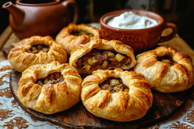 Маленькие, да удаленькие! Сочные пирожки с мясом по-татарски: вак-бэлиши