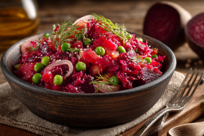 Перестала готовить винегрет после того, как попробовала этот салат со свеклой: всего 4 ингредиента