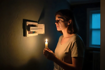 В домах Петергофа пропало электричество