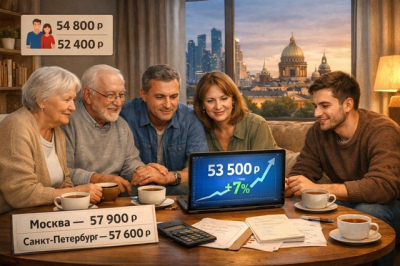 Молодым &mdash; 50 тысяч, пенсионерам &mdash; 56: названы пенсионные ожидания россиян