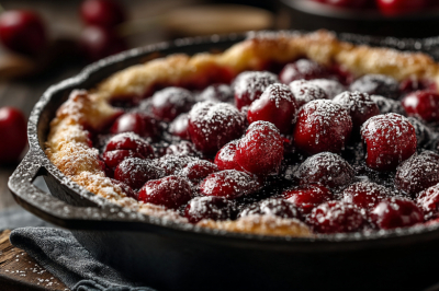 Быстрый пирог с вишней: вылил тесто, бросил ягоды &mdash; и готово! Сочный, с кислинкой, идеальный к чаю. Готовится за 10 минут активного времени