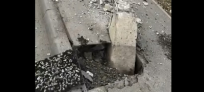 Управляемый пьяной женщиной автомобиль врезался в электроопору в Талдыкоргане