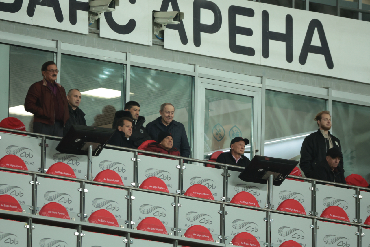 Минниханов и Костин посетили матч «Рубина» с московским «Динамо»
